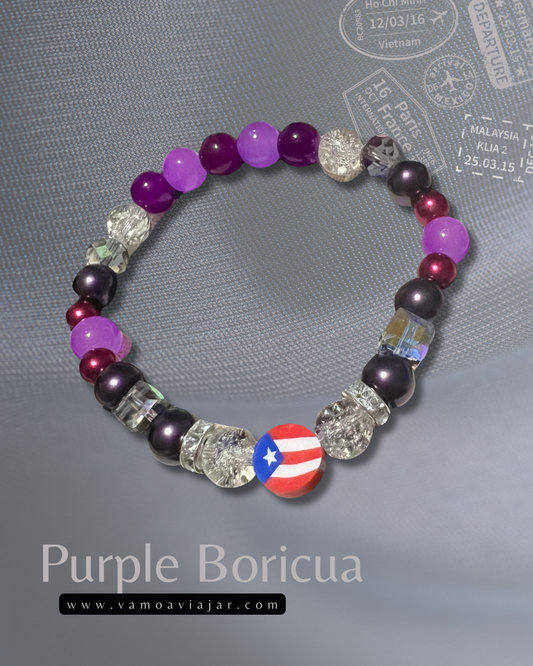 Bracelet: Purple Boricua