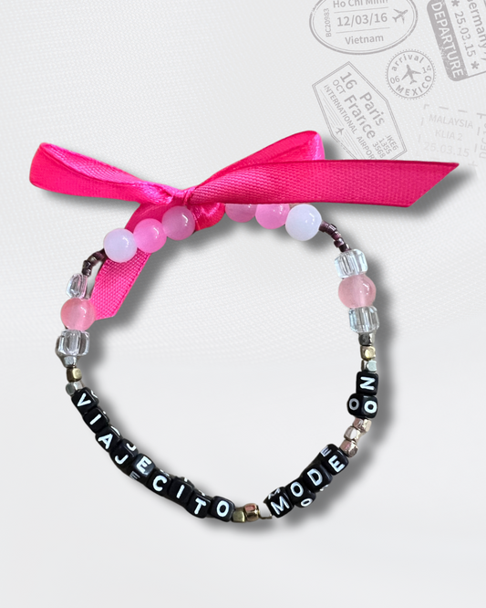 Bracelet: Viajecito Mode On Pink